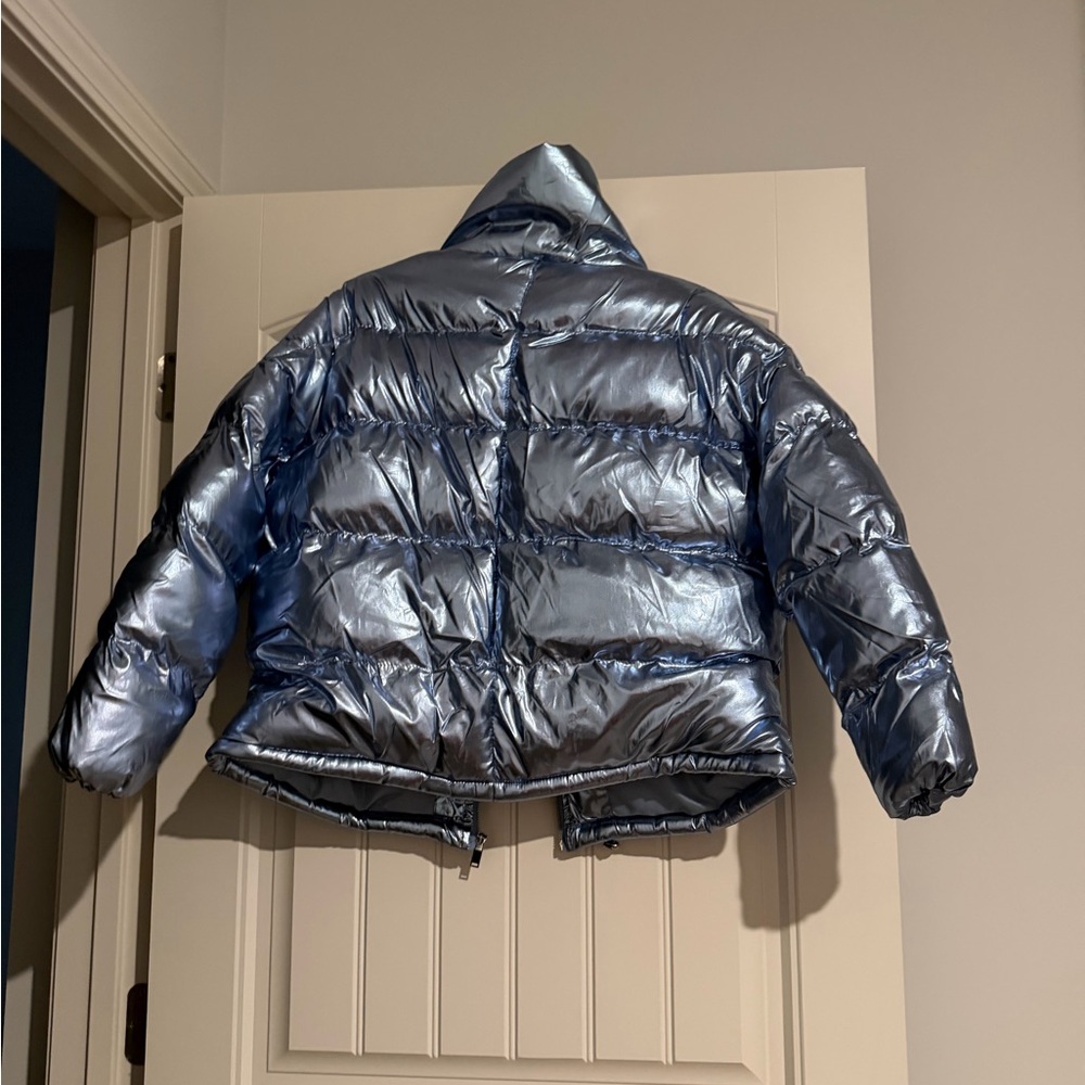 Metallic Puffer Jacket - Picture 3 of 7